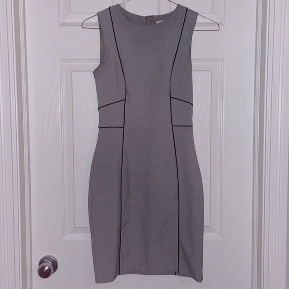 Grey Lined H&M Dress - Picture 1 of 5